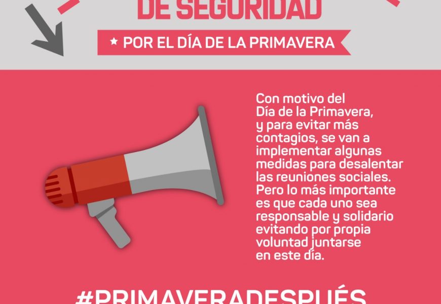 Día de la Primavera: Instan a no celebrarlo con juntadas Día de la Primavera: Instan a no celebrarlo con juntadas