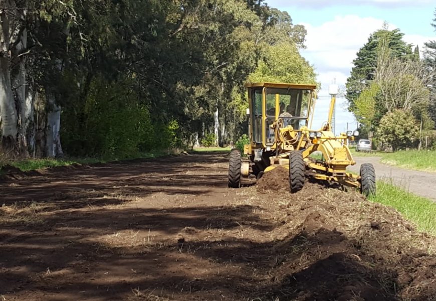 Pista de la Salud en el Monte: Comenzaron los trabajos Pista de la Salud en el Monte: Comenzaron los trabajos
