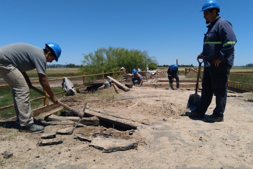 Puente Mataderos: Comenzó la reparación Puente Mataderos: Comenzó la reparación