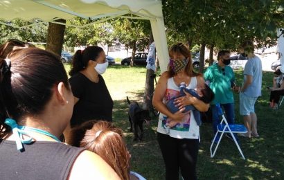 La Agrupación 24 de Febrero estuvo en barrio Evita