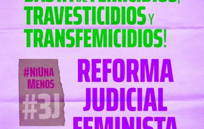 Ni Una Menos convoca a un Cartelazo