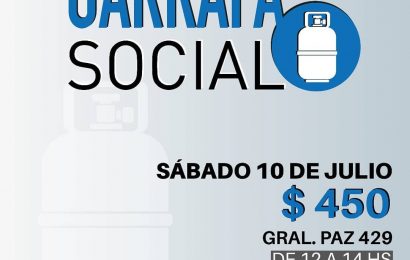 Garrafa social: Este sábado nuevo operativo