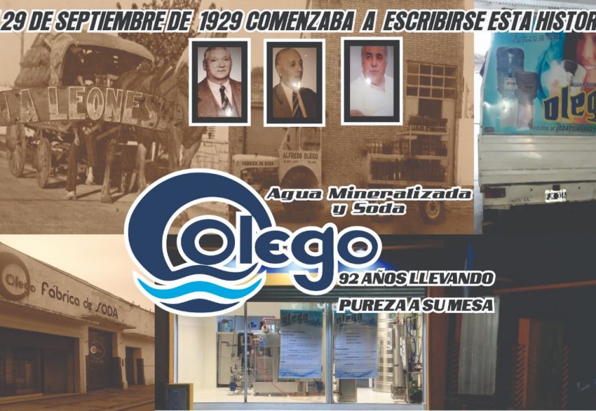 Aguas Olego cumple 92 años Aguas Olego cumple 92 años