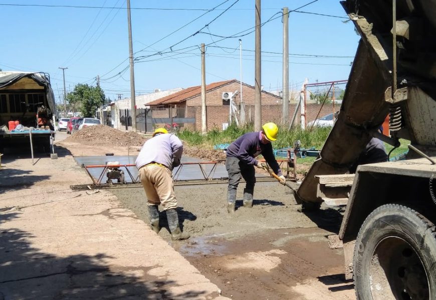 Comenzó la pavimentación de calle Liniers Comenzó la pavimentación de calle Liniers