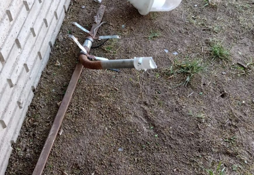 Vandalismo en la cancha chica de El Huracán Vandalismo en la cancha chica de El Huracán