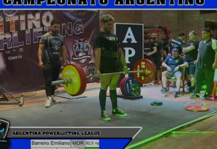 Powerlifting: Gran debut de Emiliano Barreiro Powerlifting: Gran debut de Emiliano Barreiro