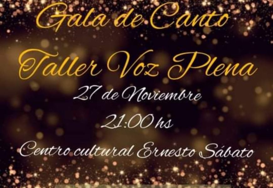 Taller de canto ‘Voz plena’ tendrá su gala de cierre Taller de canto ‘Voz plena’ tendrá su gala de cierre