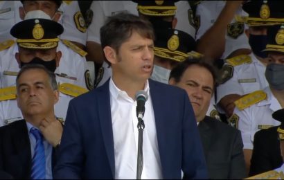Kicillof: «Necesitamos una Policía implacable con el delito y en cumplimiento de la ley»