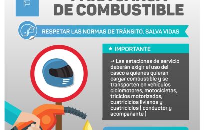 Seguridad: Sin casco no habrá combustible