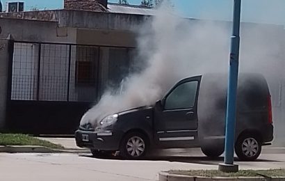 Se incendió una camioneta