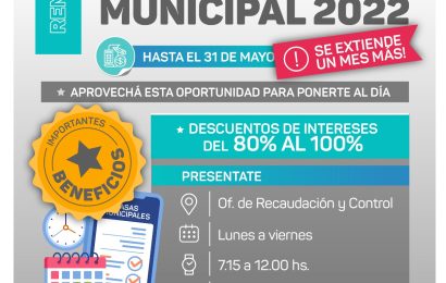 Tasas municipales: Extienden moratoria