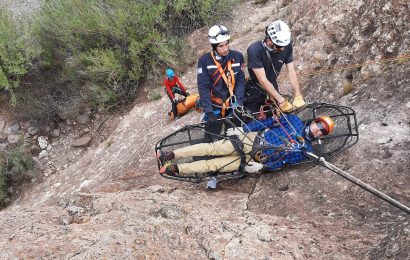 Bomberos rojenses se capacitaron en rescate en alturas