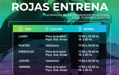 Rojas entrena: Lanzan programa de ejercicios