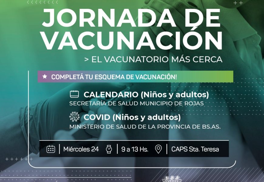 CAPS Santa Teresa: Habrá jornada de vacunación CAPS Santa Teresa: Habrá jornada de vacunación