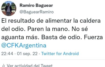 Atentado a Cristina: Repudio del PJ local