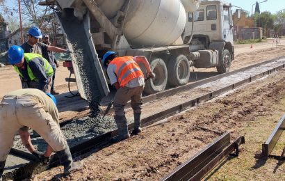 Colectora Luis Dorrego: A pleno la obra de cordón cuneta