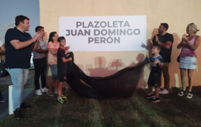 Se trasladó la plazoleta Juan Domingo Perón