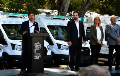 Kicillof: «Los impuestos están acá, en inversión en el sistema de salud»