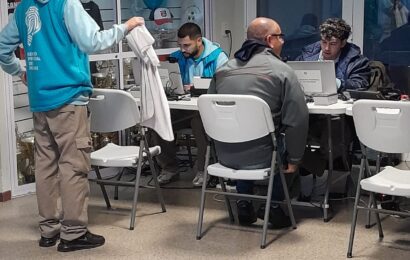 Pese a la lluvia, se realizó el operativo para obtener el DNI