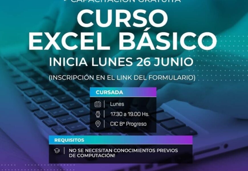 Desde este viernes 23/6 Curso de excel en nivel básico e intermedio Gratis! Desde este viernes 23/6 Curso de excel en nivel básico e intermedio Gratis!
