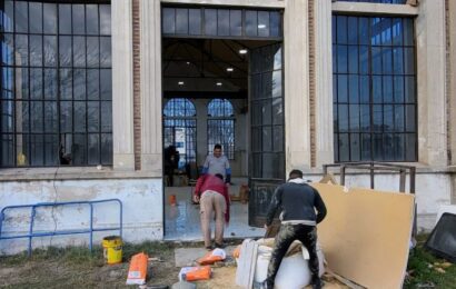 Avanzan las obras del Centro Educativo y Cultural en el edificio de Obras Sanitarias