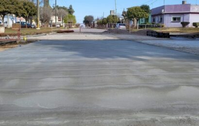 Pavimentación de Av. Diego Trillo: se completa la bocacalle en la intersección con Mullaly