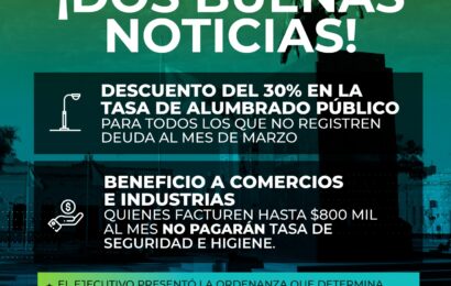 Esta mañana el Ejecutivo Municipal, presentó un proyecto de ordenanza que incluye dos medidas