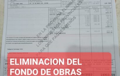Unión por la Patria: piden eliminar Fondo de Obras Públicas de la factura de CLYFER