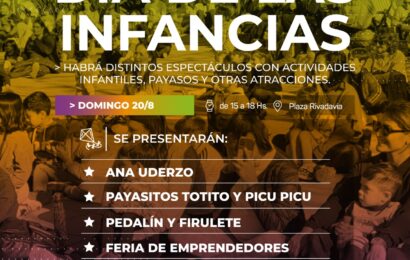 Vení a festejar el Día de las Infacias este domingo 20 de agosto