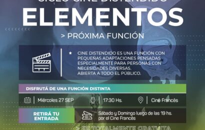 Mañana te invitamos a una nueva función del CICLO CINE DISTENDIDO