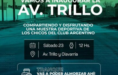 Vamos a inaugurar la Av.Trillo Vamos a inaugurar la Av.Trillo