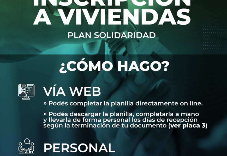 Desde el 2 de Octubre se podrá hacer la inscripción para el sorteo de las 25 viviendas del «Plan solidaridad» Desde el 2 de Octubre se podrá hacer la inscripción para el sorteo de las 25 viviendas del «Plan solidaridad»