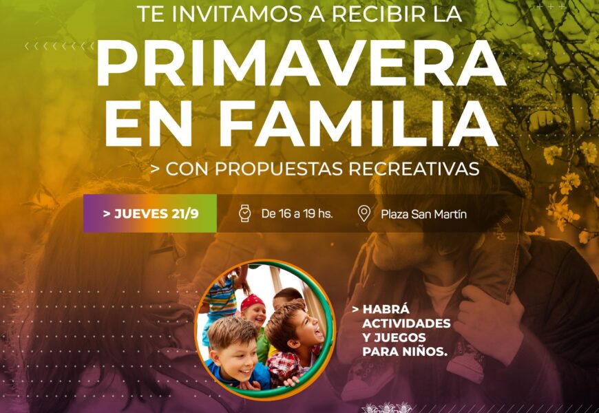 Este jueves en plaza San Martin se celebra el día de las primavera en familia de 16 a 19hs Este jueves en plaza San Martin se celebra el día de las primavera en familia de 16 a 19hs