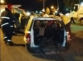 Rescate en accidente de tránsito: Bomberos realizó simulacros
