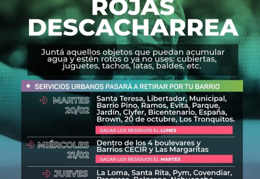 Rojas Descacharrea! Rojas Descacharrea!