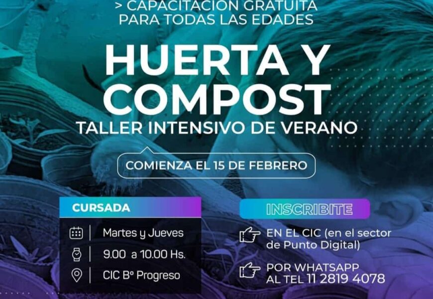 Taller de Huerta y Compost gratuito y para todas las edades en Punto Digital! Inscribite Taller de Huerta y Compost gratuito y para todas las edades en Punto Digital! Inscribite