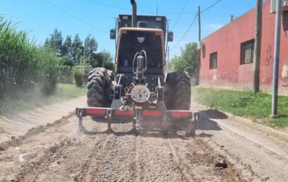 Comenzó el trabajo de mejorado y acondicionamiento de calles