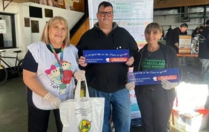 Acompañaron una jornada solidaria de la Fundación Garrahan