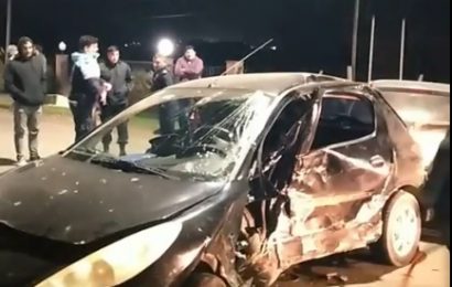 Chocan dos autos en entrada a Rojas