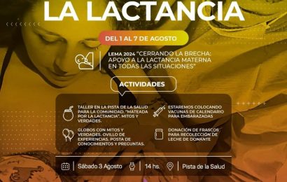 El 3 de Agosto estaremos celebrando la Semana de la Lactancia