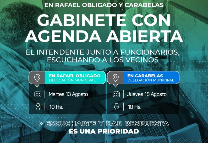 El intendente estará visitando R. Obligado y Carabelas El intendente estará visitando R. Obligado y Carabelas