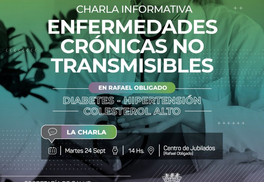 R.Obligado:invitación a charla informativa sobre enfermedades crónicas no transmisibles (Diabetes – Hipertensión – Colesterol alto) R.Obligado:invitación a charla informativa sobre enfermedades crónicas no transmisibles (Diabetes – Hipertensión – Colesterol alto)