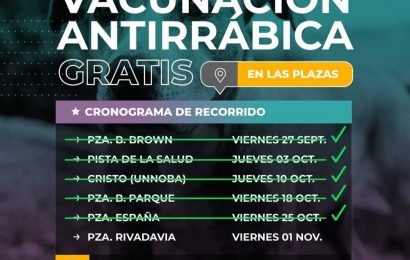 Campaña de vacunación antirrábica en las plazas: último día de esta primera etapa