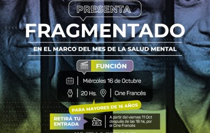 Cine Distendido: Proyectarán Fragmentado, Miércoles 16 de Octubre a las 20 hs