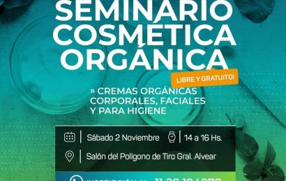 Seminario cosmética orgánica: cremas orgánicas corporales, faciales y para higiene