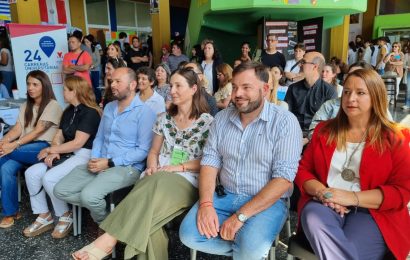 Bouvier participó en el acto de apertura de la Expoeducativa Rojas 2024
