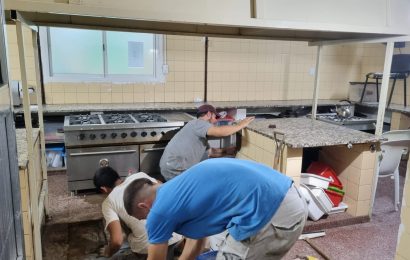 Mejoras en el Hospital Municipal: se ejecutan obras de refacción en la cocina