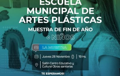 Se viene la muestra de fin de año de arte para niños de la Escuela Municipal de Artes Plásticas