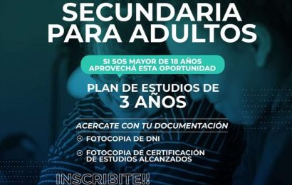Sos mayor de edad y querés terminar la primaria o secundaria?
