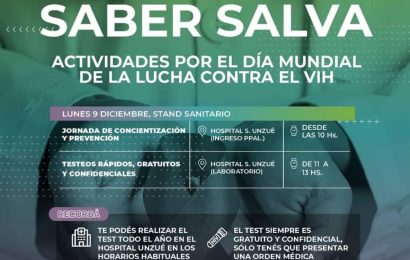 Este lunes: actividades programadas por el día mundial de la lucha contra el HIV en el Hospital